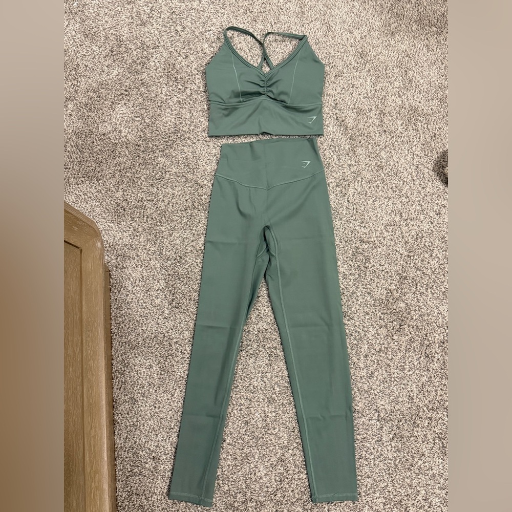 Gymshark Women's Green Activewear Set